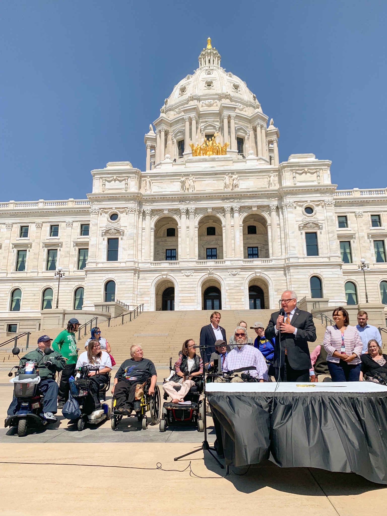 Feature image for Governor Walz Celebrates New Accessibility Ramps at State Capitol