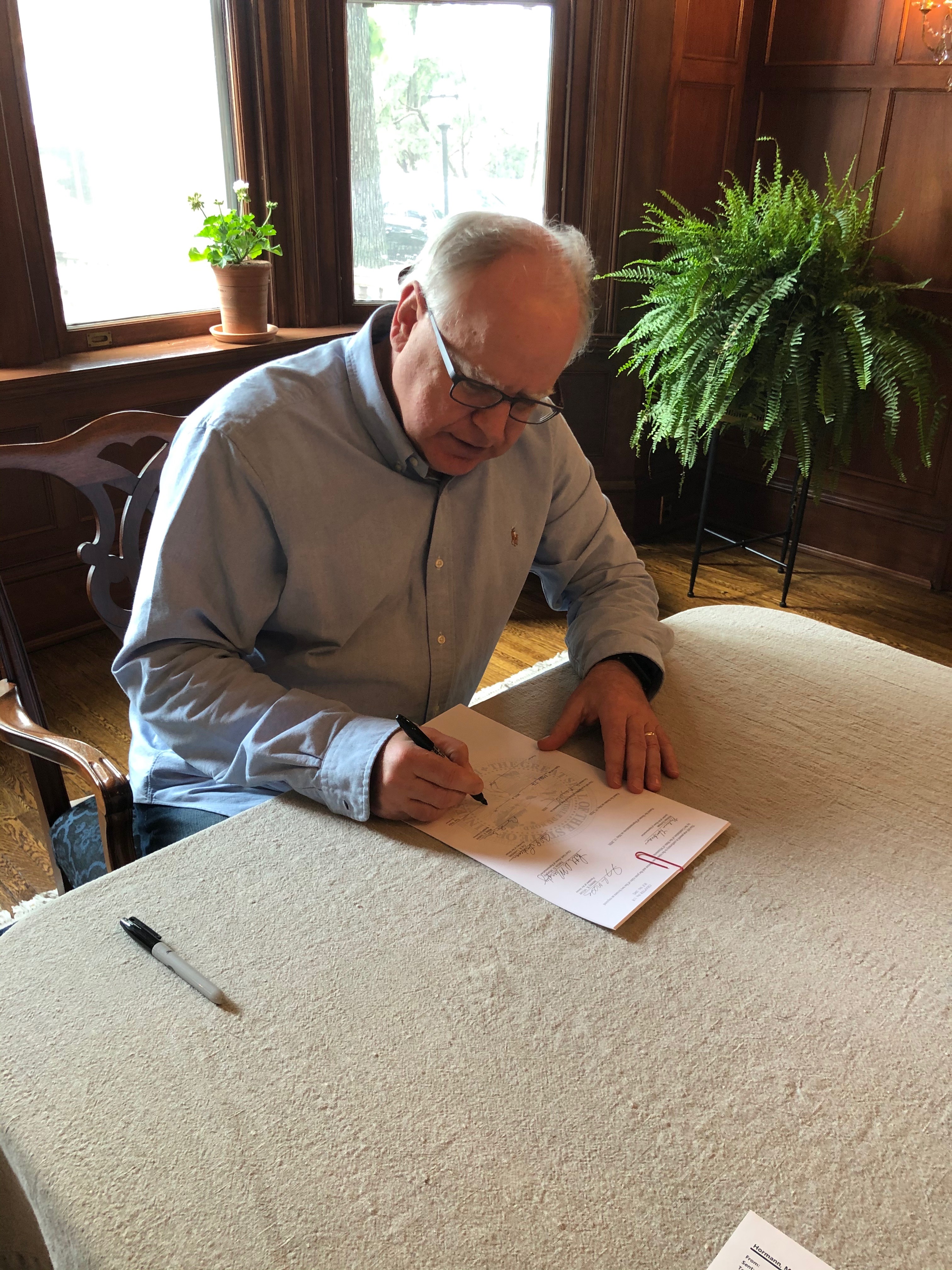 Feature image for  Governor Walz Signs 21 Bills into Law 